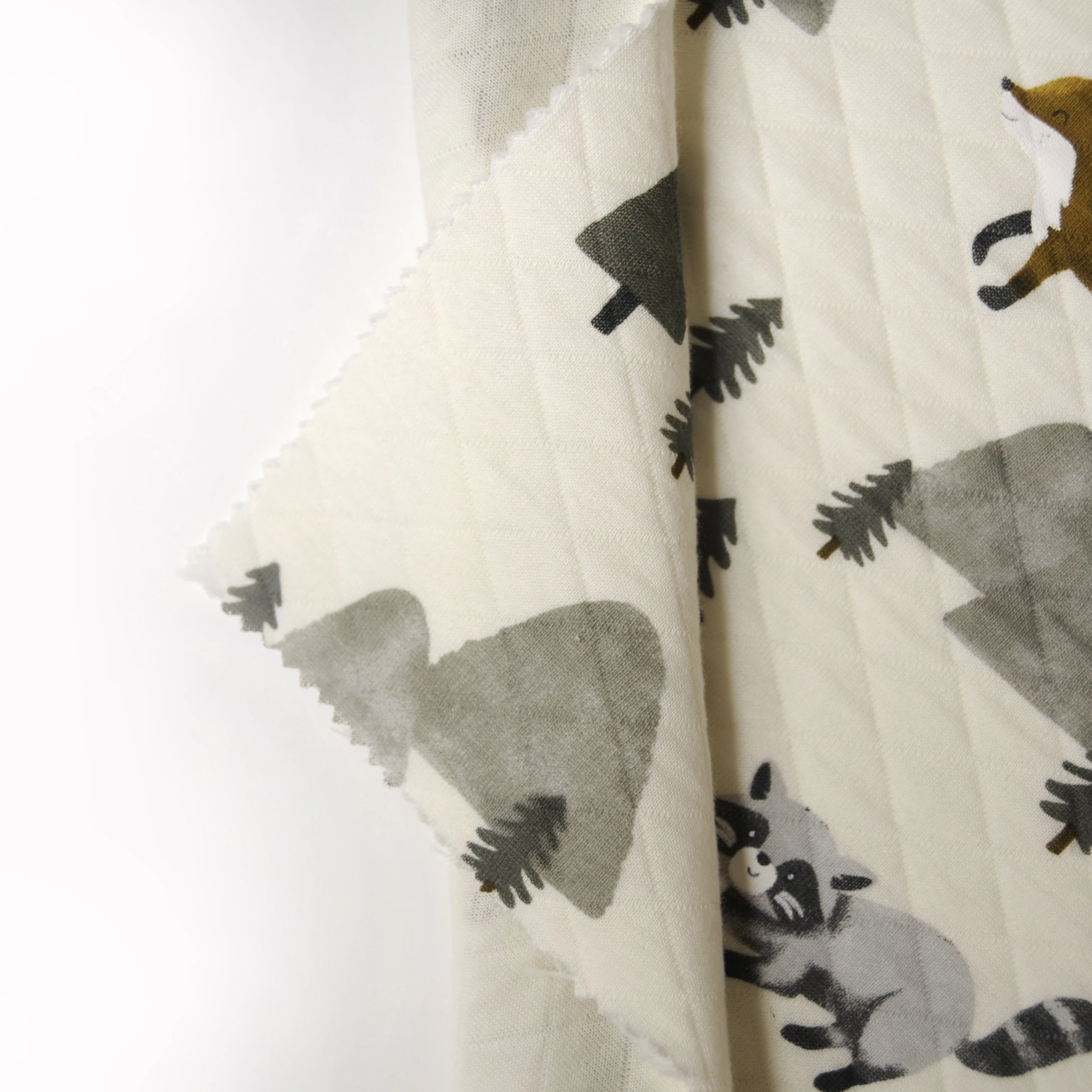 Высококачественная стеганая трикотажная ткань с милым