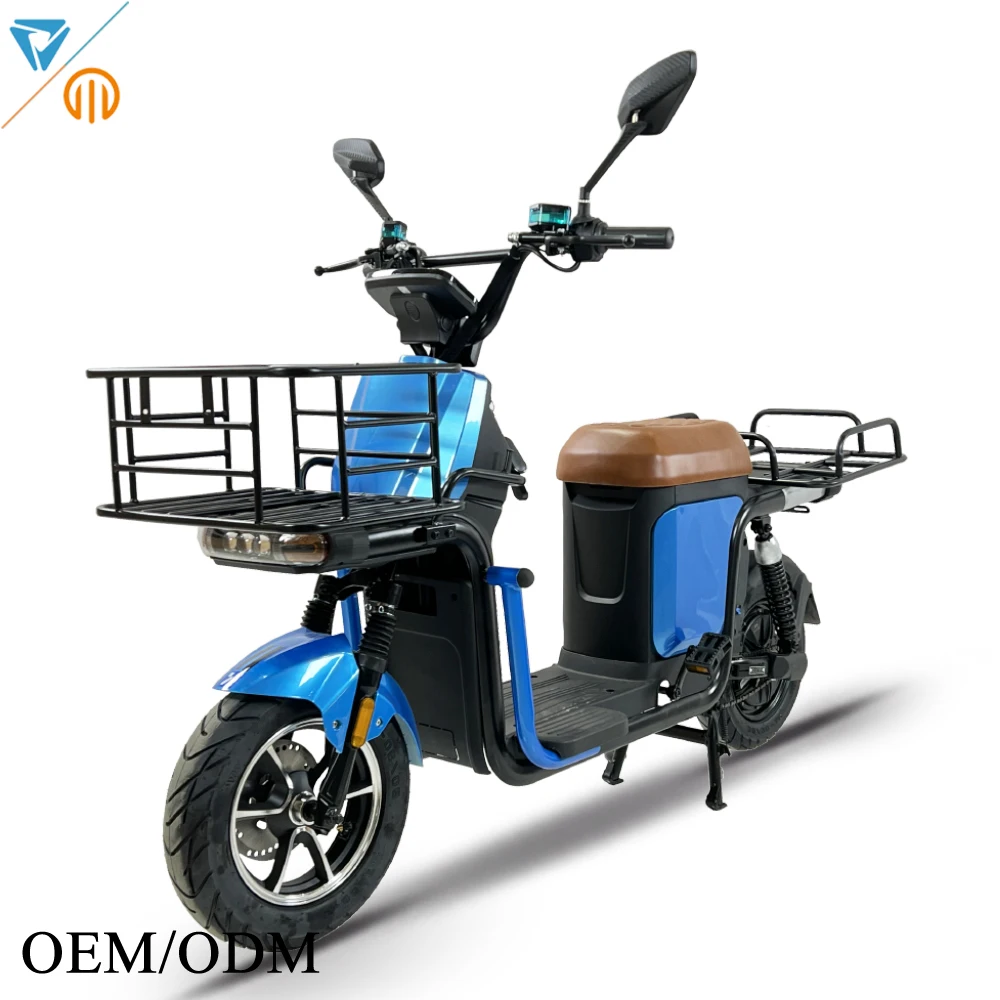 VIMODE Delivery Motorcycle Electric 2024 Factory Customizable 1000W Power EV Scooter Long Ronge Electric Cargo bike