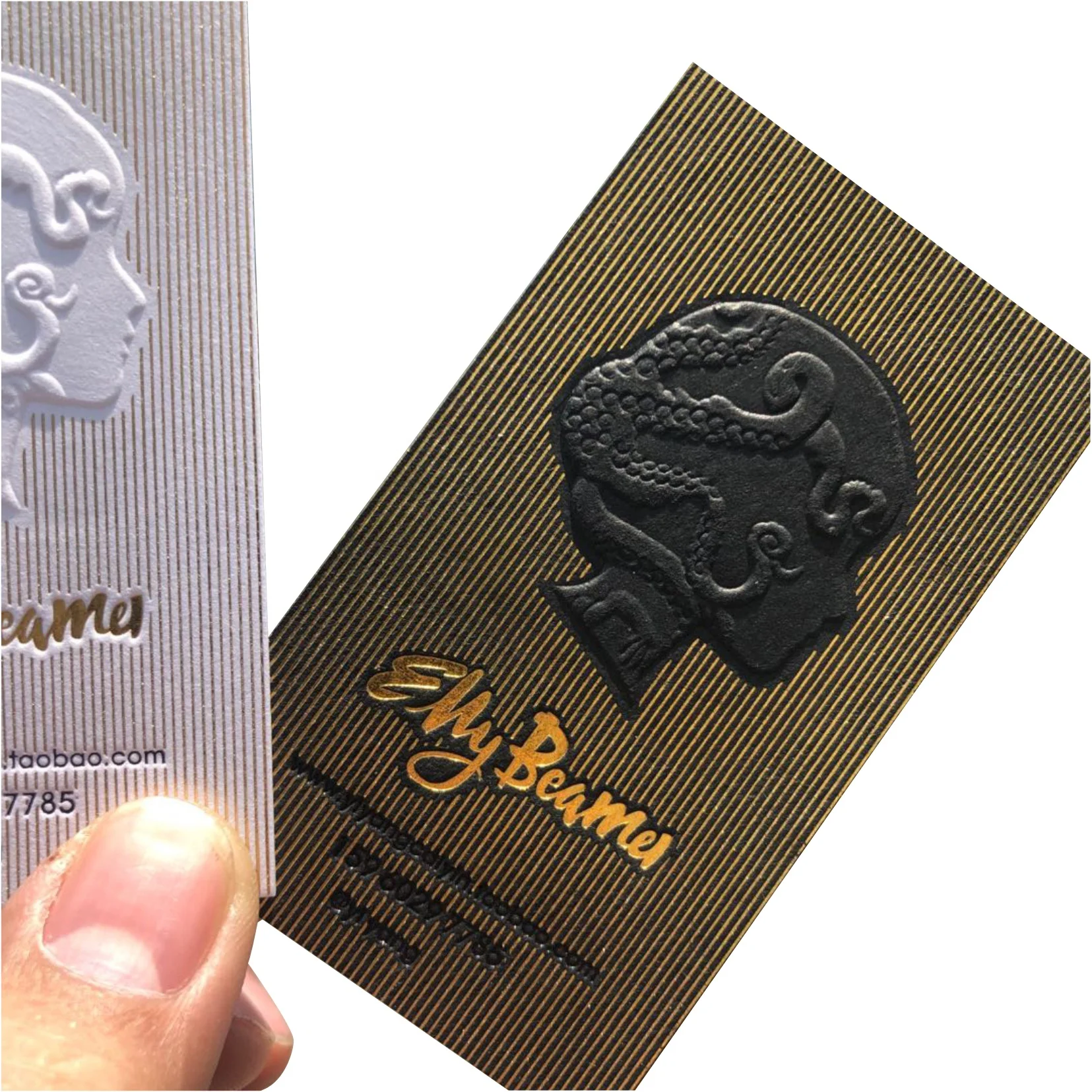 Manufacture Wholesale Name Card Custom Emboss Printing Paper 3d Embossed Business Card