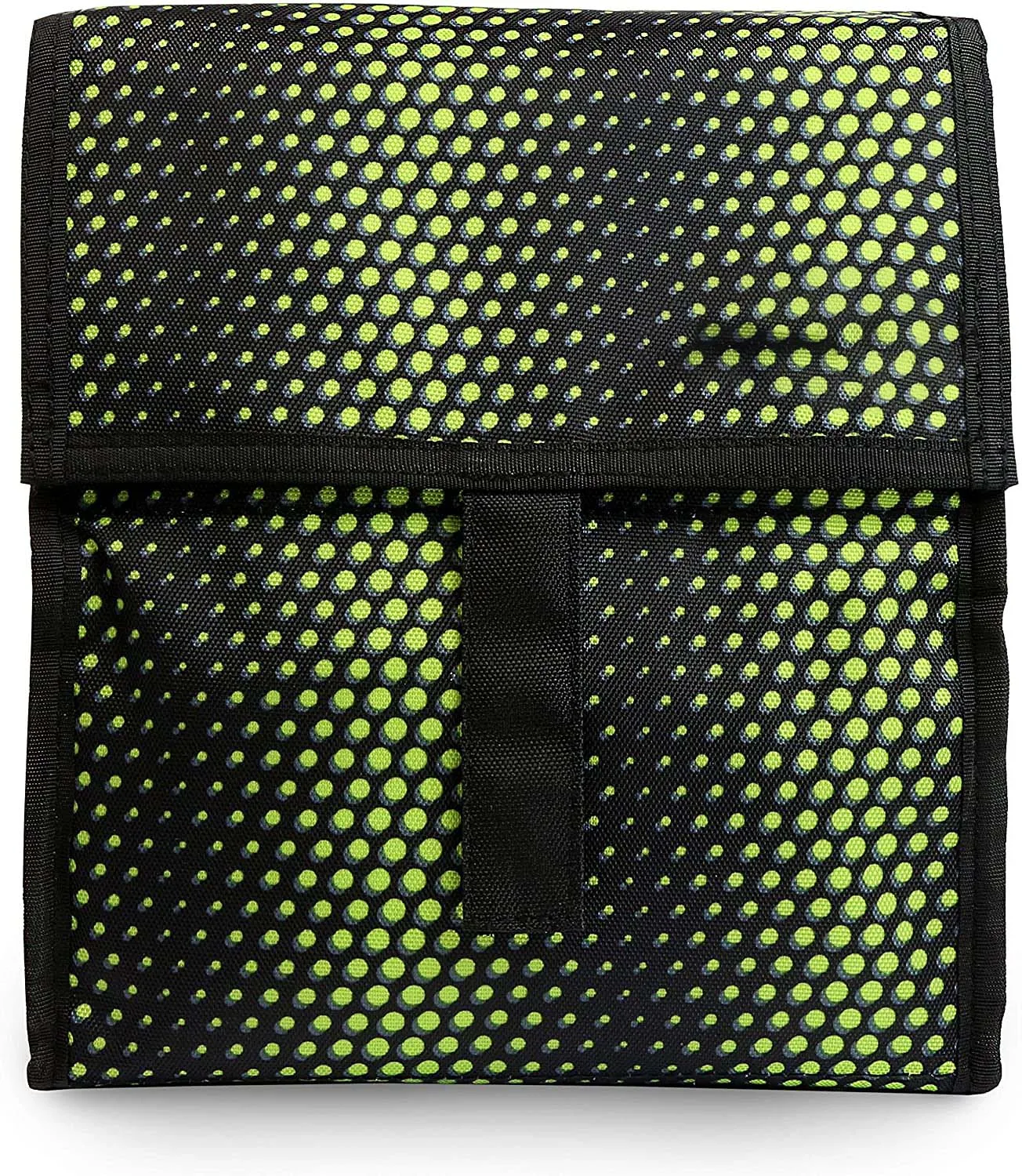 
Freezable Lunch Bag With Zip Closure Green Spotted Venom Large Capacity Rectangular For Keep Warm Lunch Bag 