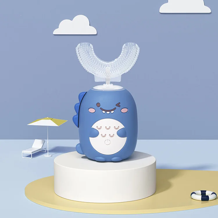 Обновление smart 360 degress u-образный Пользовательский логотип oem батарея мощность Электрический силикон Автоматическая детская ультразвуковая зубная