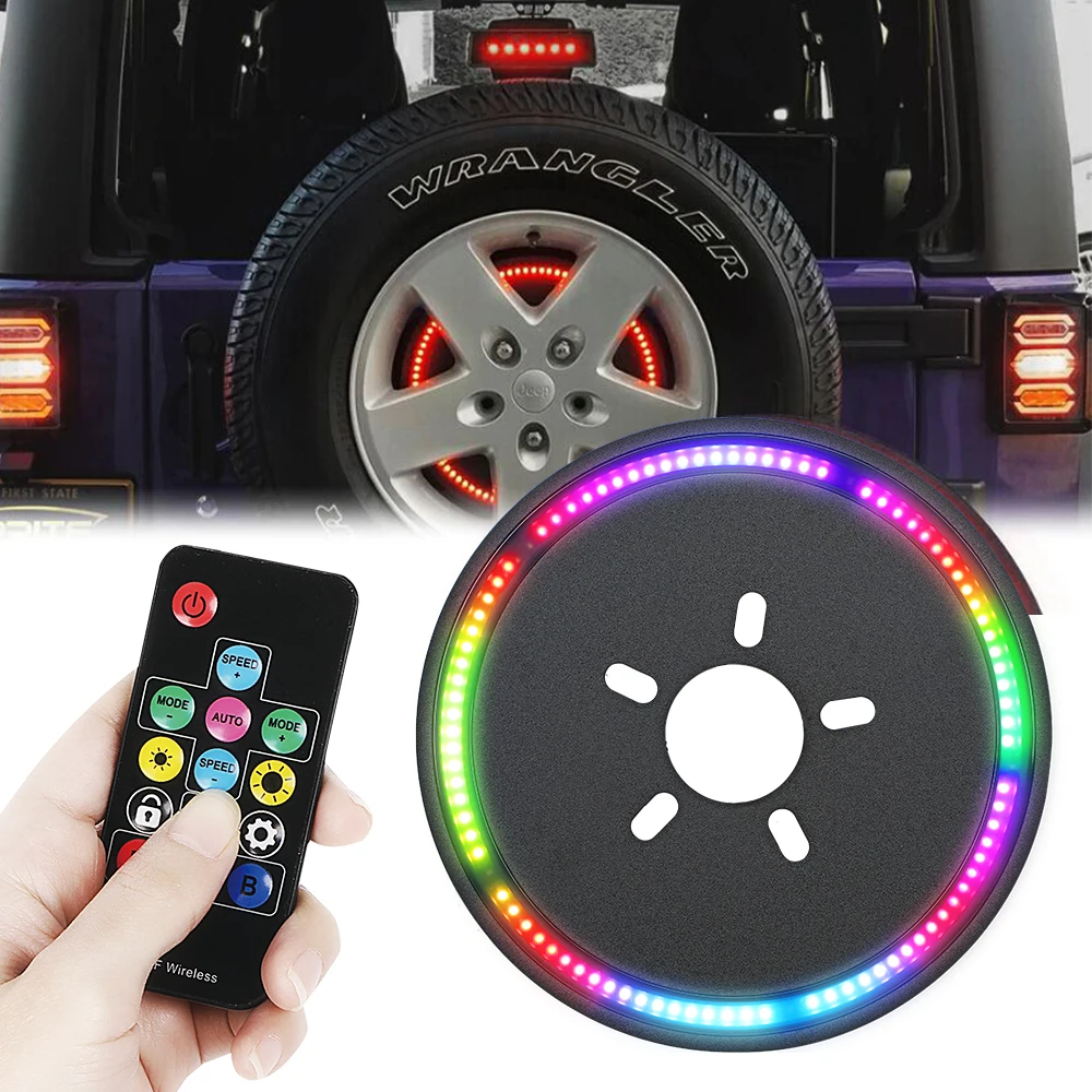 Запасной комплект светодиодных стоп-сигналов для колеса задний фонарь с RGB-подсветкой и функцией тормозного фонаря 200 различные модели изменения цвета