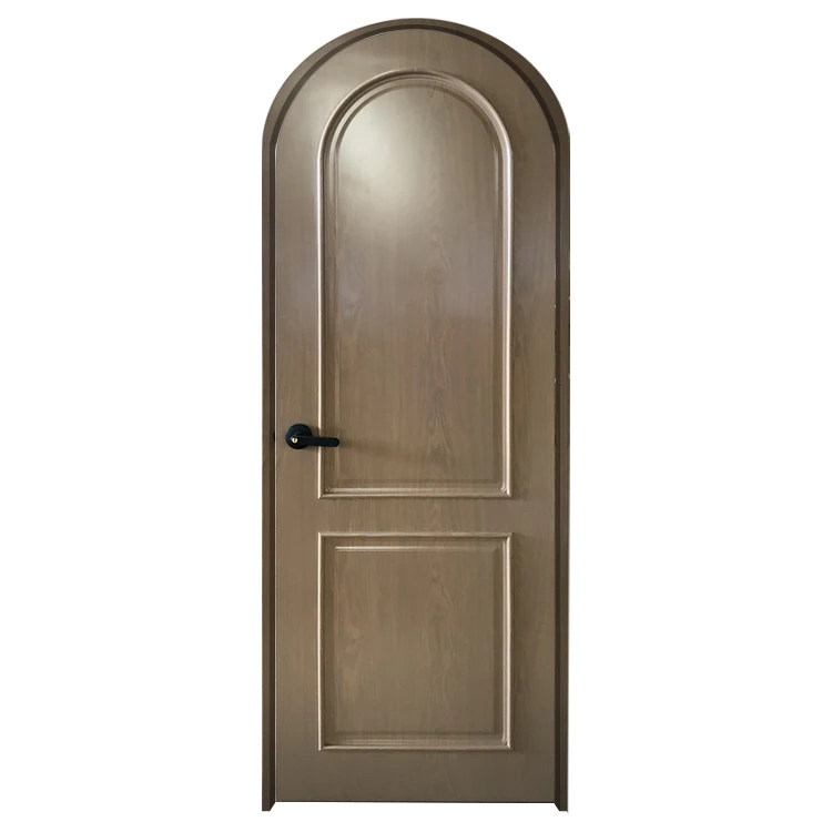 Традиционный дизайн жилых помещений Prettywood, деревянная Изогнутая Дверь с рамой