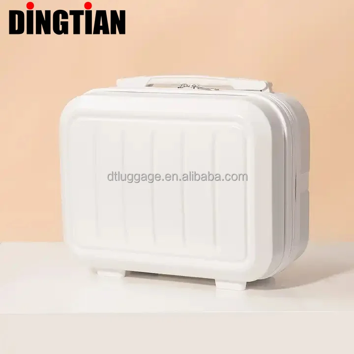 Mini Size 100% PP Material Suitcases Portable Bag for Student Travel Business 14 Inch Unisex Cosmetic Cases-Malas de viagem