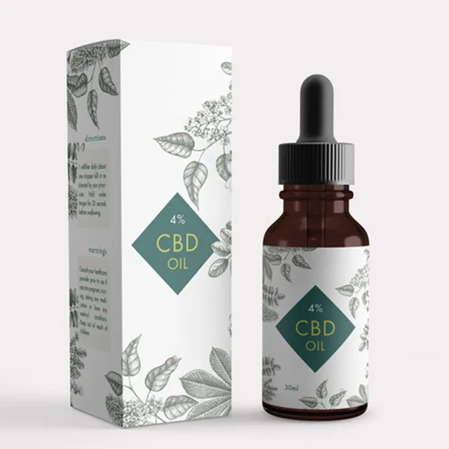 Printing custom 10ml 30ml  50ml dropper bottle packaging hair growth serum packaging paper box with logo