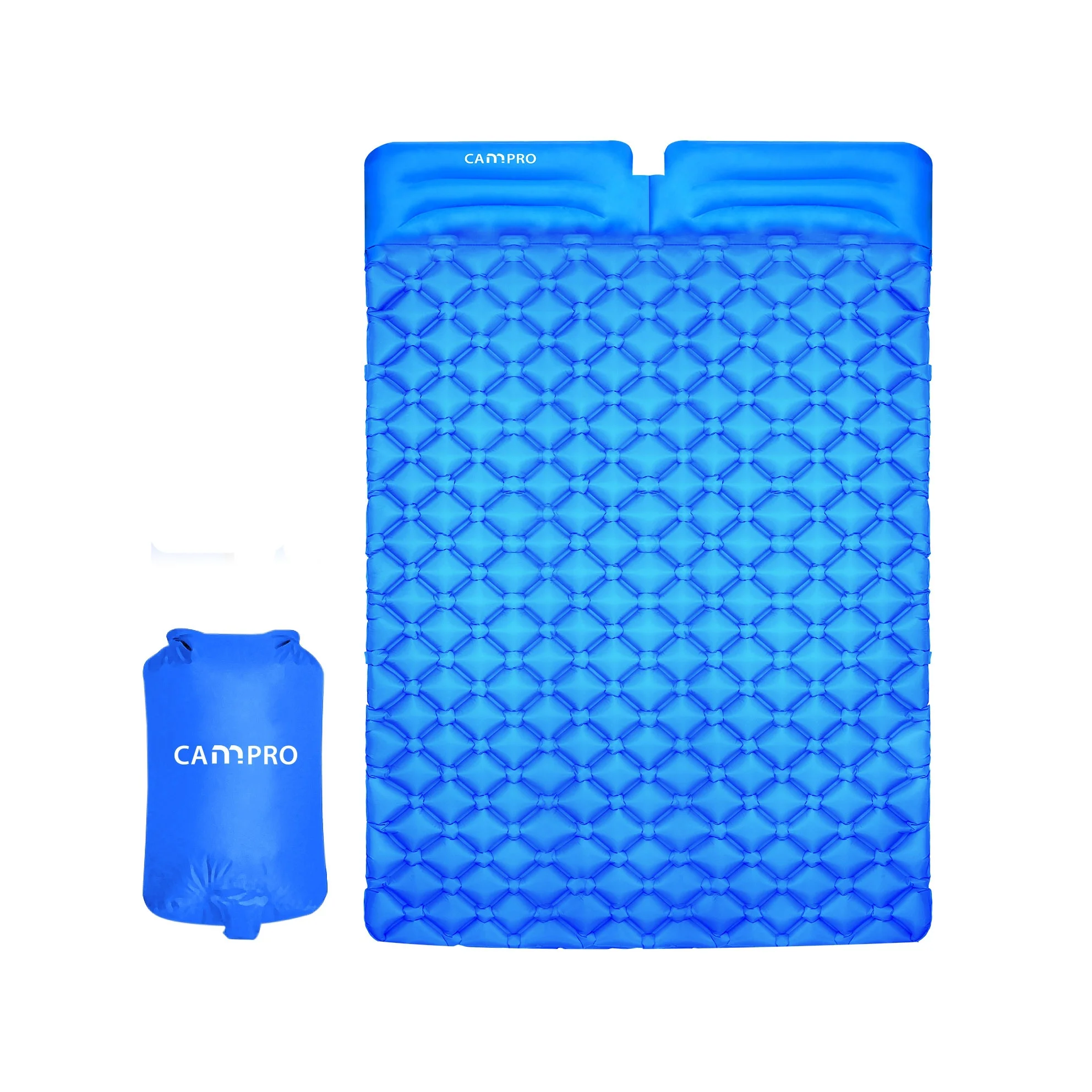 Portable Waterproof Camping Sleeping Pad Super Quiet Self Inflating Picnic Mat With Pillow