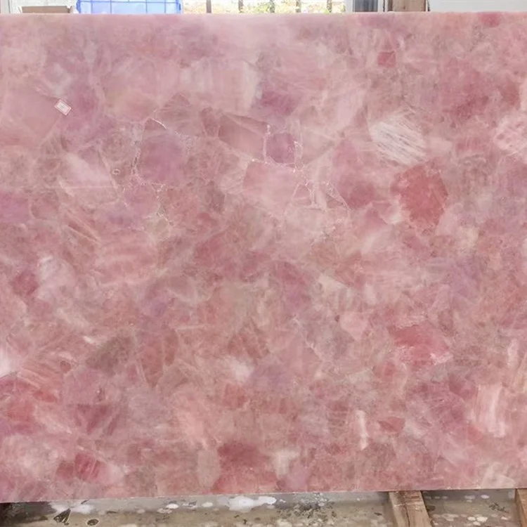 Natural Pink Crystal Marble for Bathtub