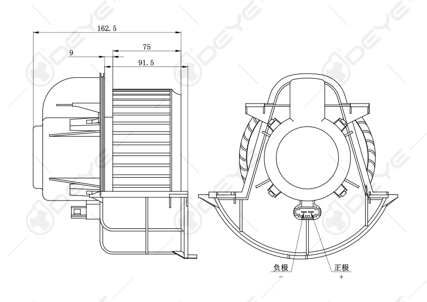 OE 7L0820021Q 7L0820021L 7L0820021M Air Conditioner Blower Fan 12V Motor For Porsche Cayenne Audi Q7