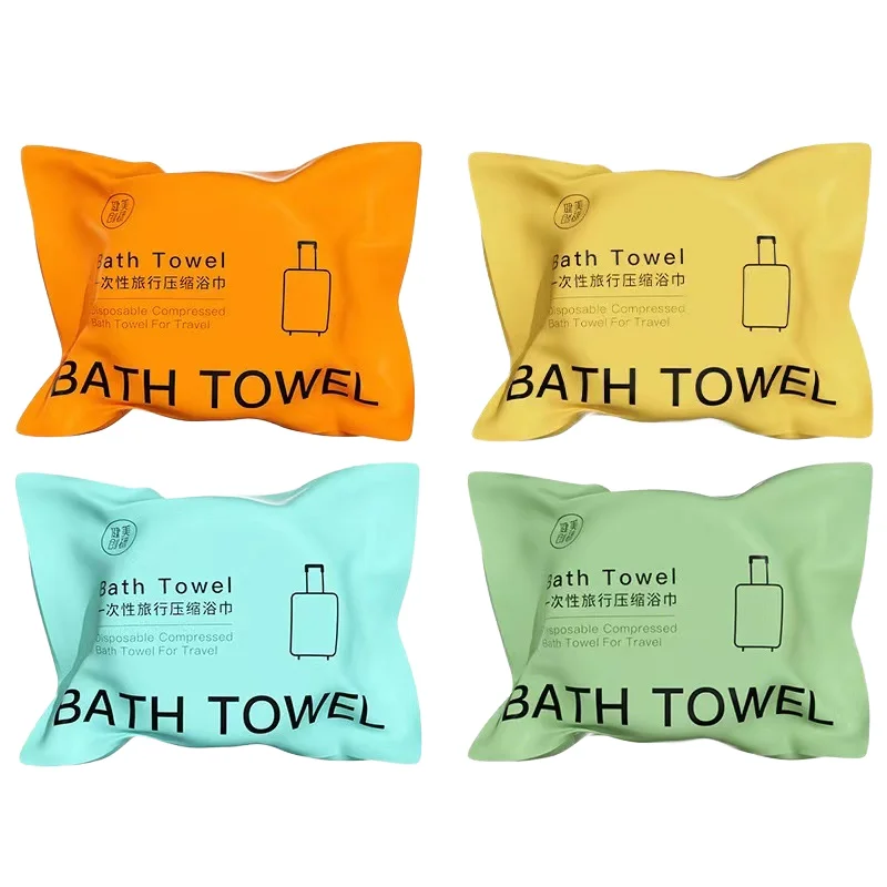 Hot Sale High Quality Plant Fiber Travel Portable Compressed Bath Towel Hotel Massage Spa Disposable Compressed Bath Towel