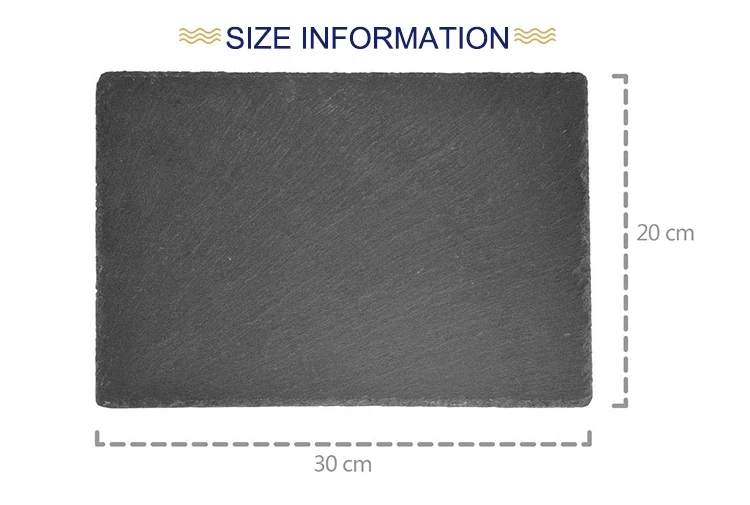 Shop ebay hot sell Germany serving slate dessert plate dinner plates set