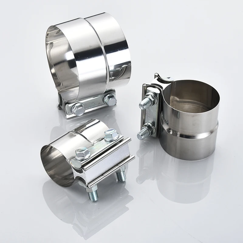 SIN High Quality Stainless Steel Easy Seal Stainless Butt Joint Band Exhaust Clamp for Car exhaust pipe