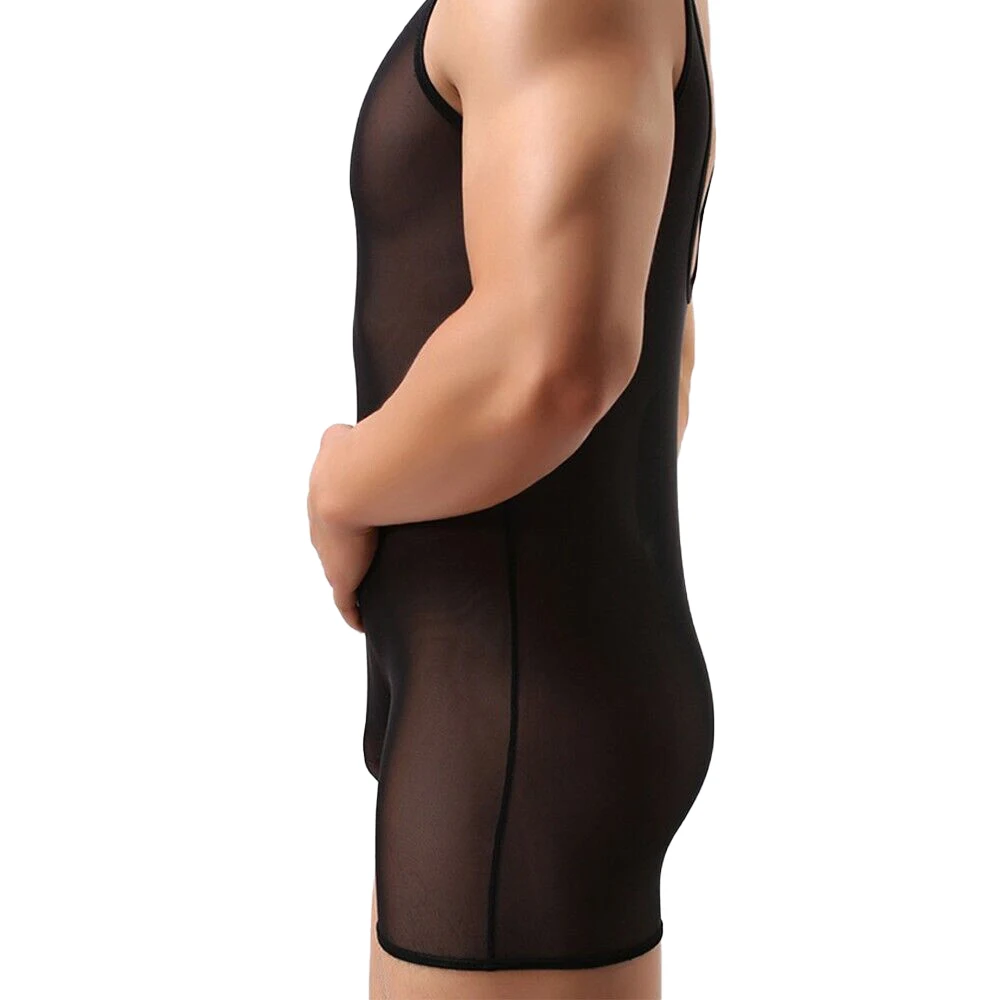 Wholesale Breathable Soft Men Bodysuit Hgh Quality Cotton Bamboo Fabric Men Underwear Sexy Bodysuit For Men