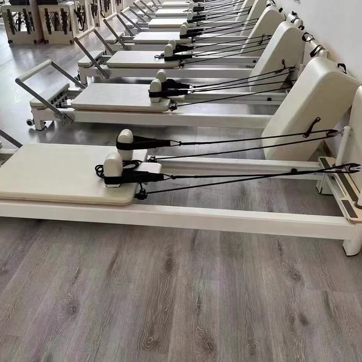 New Design Commercial Fitness Pilates Equipment Top Quality Professional Aluminium Pilates Reformer
