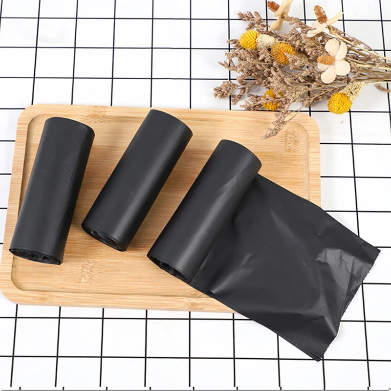 Heavy Duty Hdpe Ldpe  23 30 Gallon Black Plastic Biodegradable Home Dustbin Garbage Bag 120l 80L Bin Liners Reusable Trash Bags