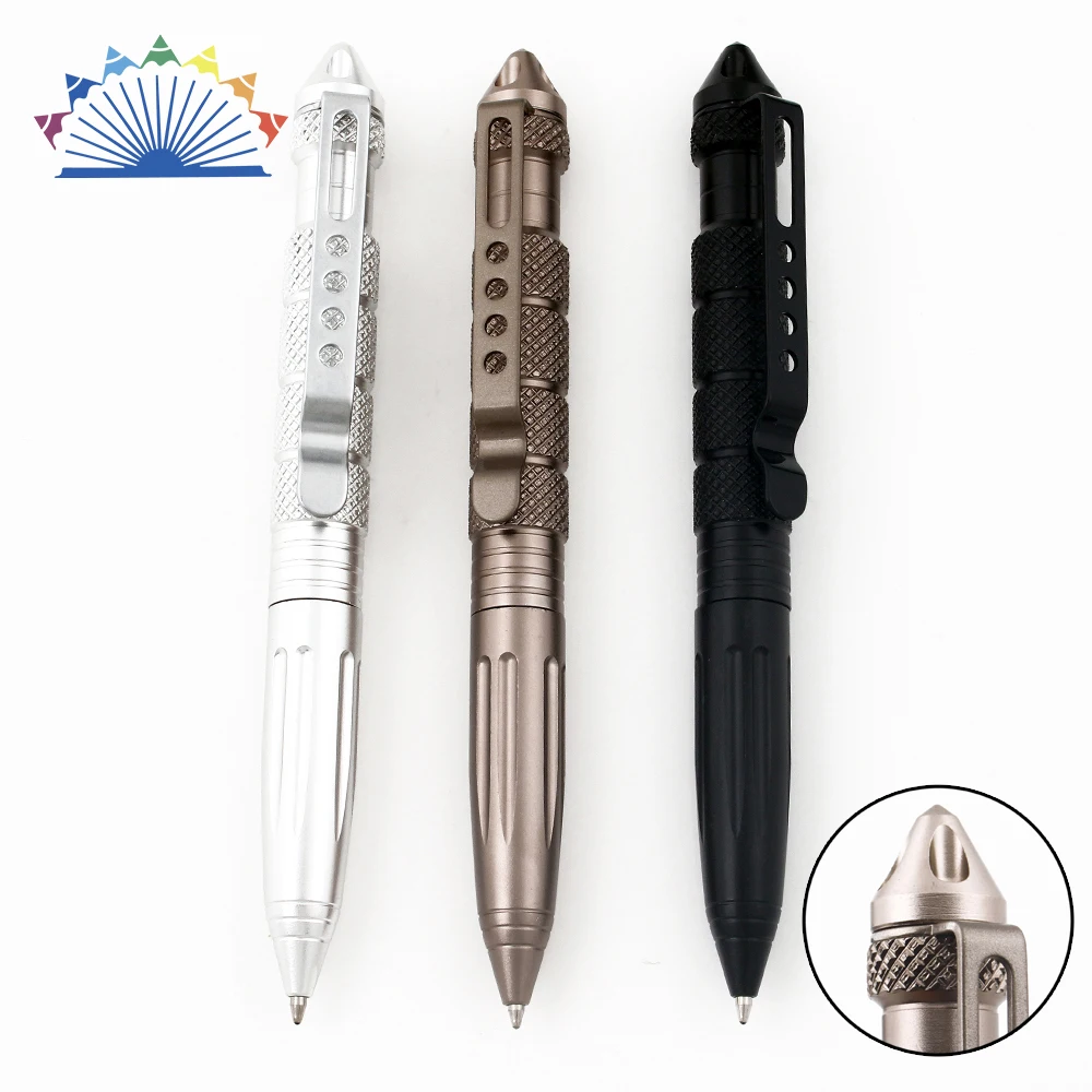 Heavy Self Defense Titanium Tactical Pen With Mulitary Outdoor Survival Tool And Window Glass Breaker Self-defnese Custom Logo