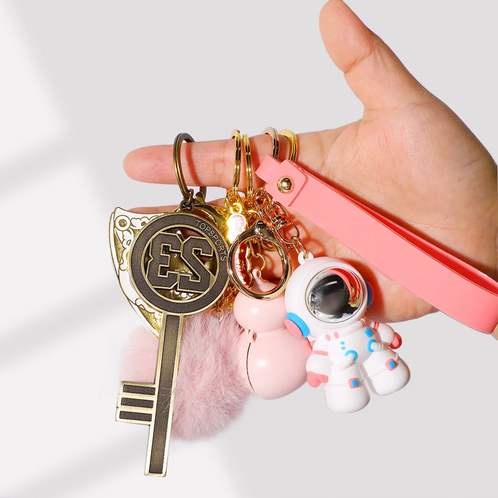 Wholesale Zinc Alloy Iron 2D/3D Hard Soft Enamel Custom Key Chain Logo Key rings holder Souvenir Letter Metal Custom Keychains