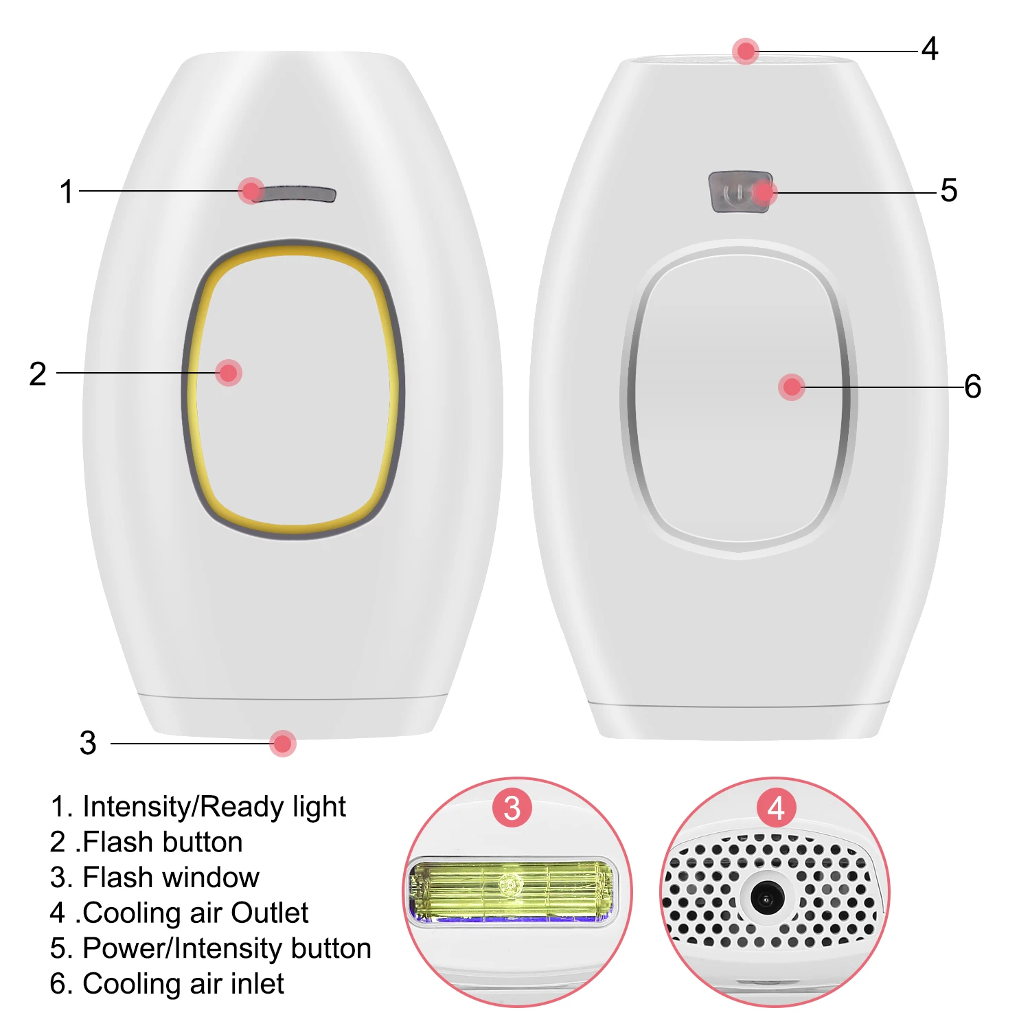 
Convenient Painless Permanent Mini Home Use Device Laser Hair Removal 