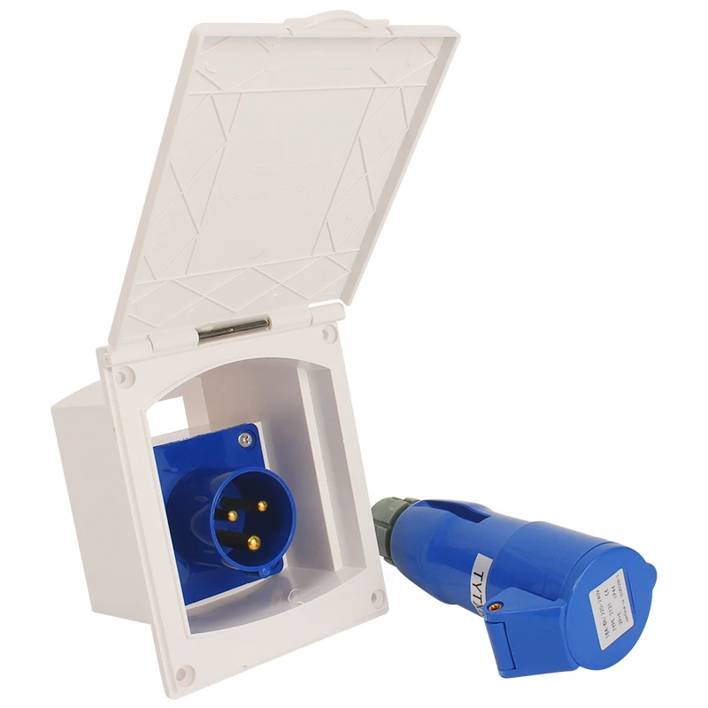 TYTXRV 16 amp Power Box Electrical Lock Boat RV Marine Inlet