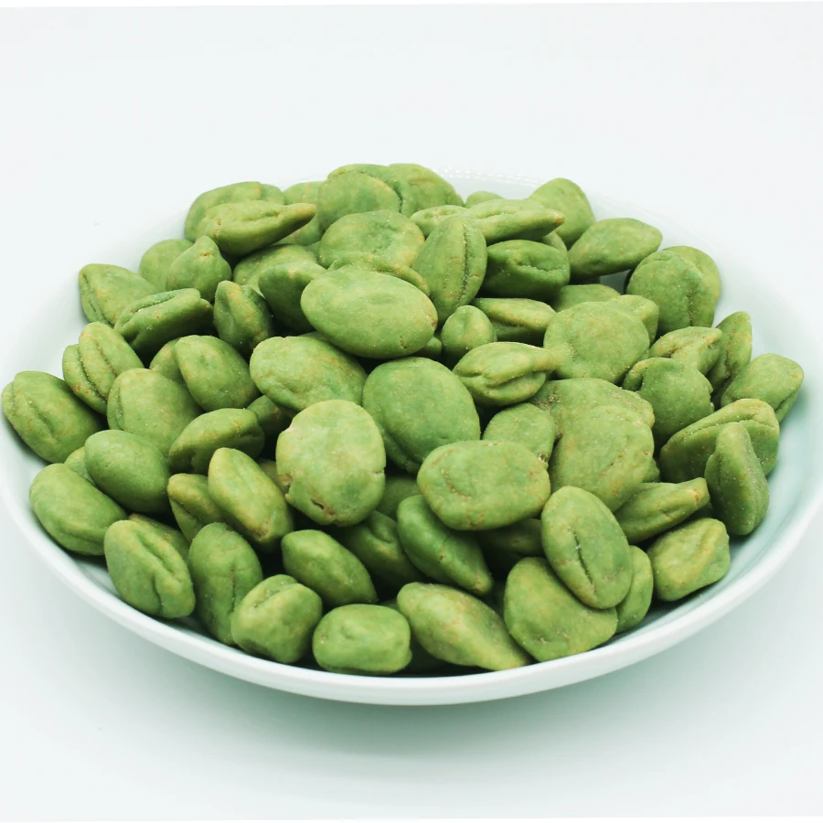 Снэк в японском стиле естественного цвета Васаби арахис равиоли