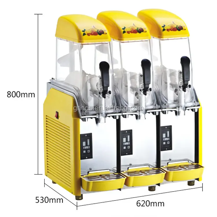 Commercial Smoothie Slushie Machine Granita Ice Slush Slurpee Frozen Drink Making Slushy Maker Margarita Slush Machine