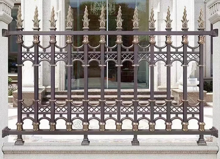 New Design Balcony Power Coated Aluminium Alloy Railings For Hotel And Villafoutdoor aluminum   abricate handrail and railing