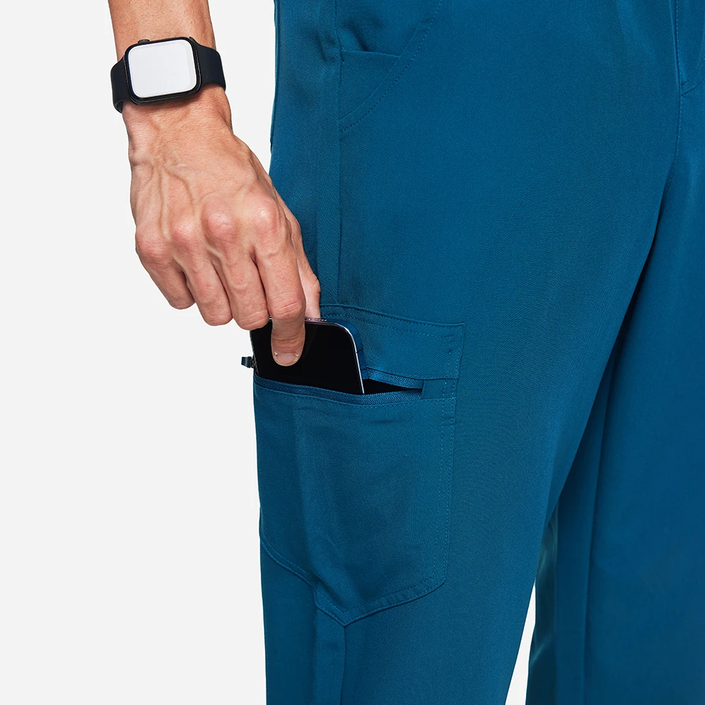 UK Warehouse Fast Shipping custom 9 pocket Medical Scrubs hospital doctor men scrub nurse uniform