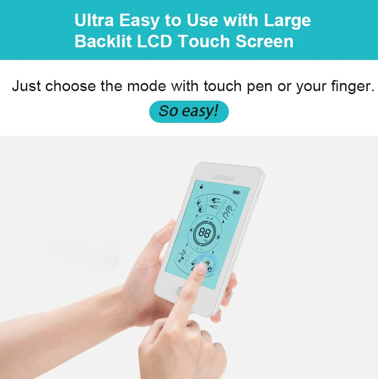 Back Neck Physical Therapy Massage Tens Unit Machine Pulse Massager With Touch