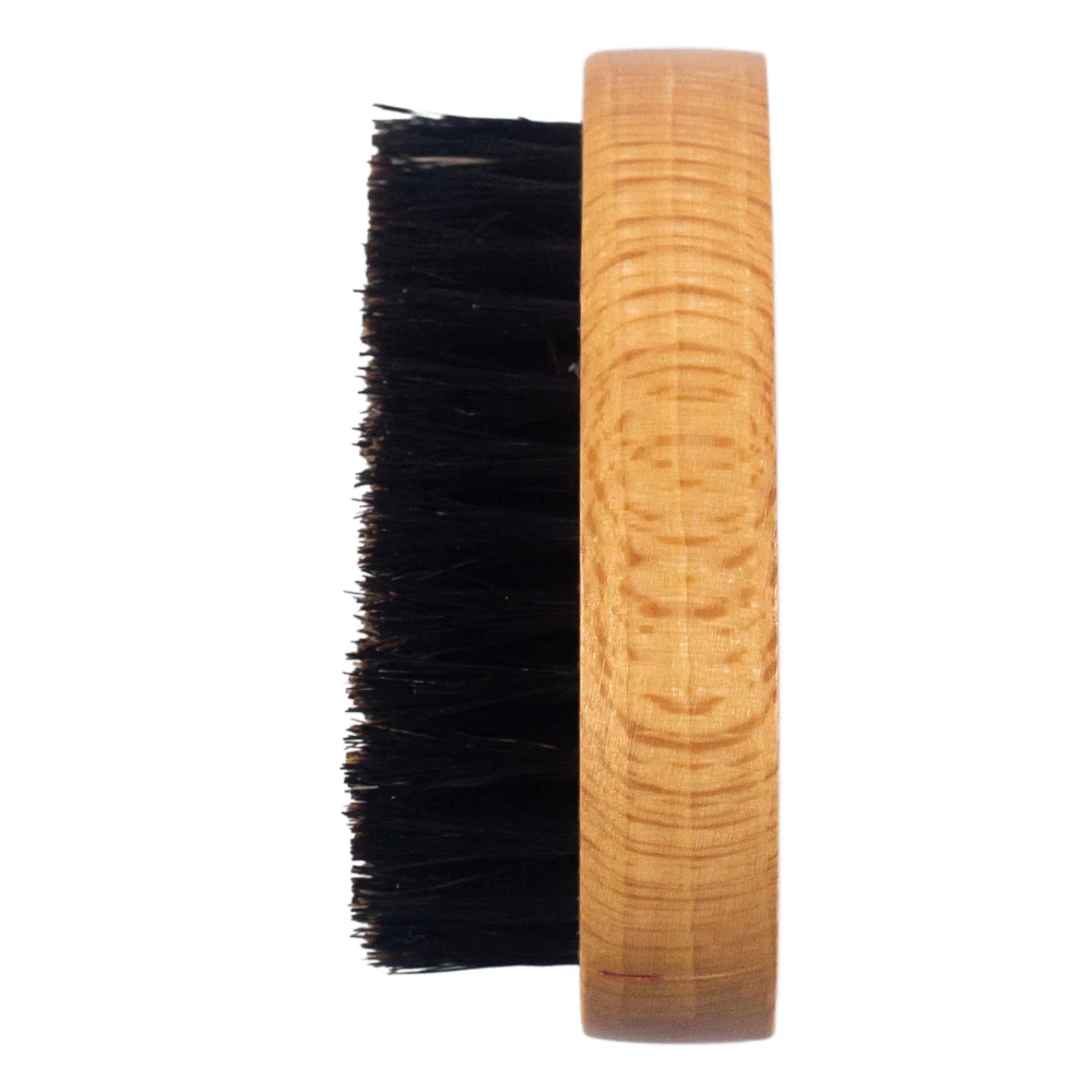 China Supplier beard brush costum logo round beard brush boar
