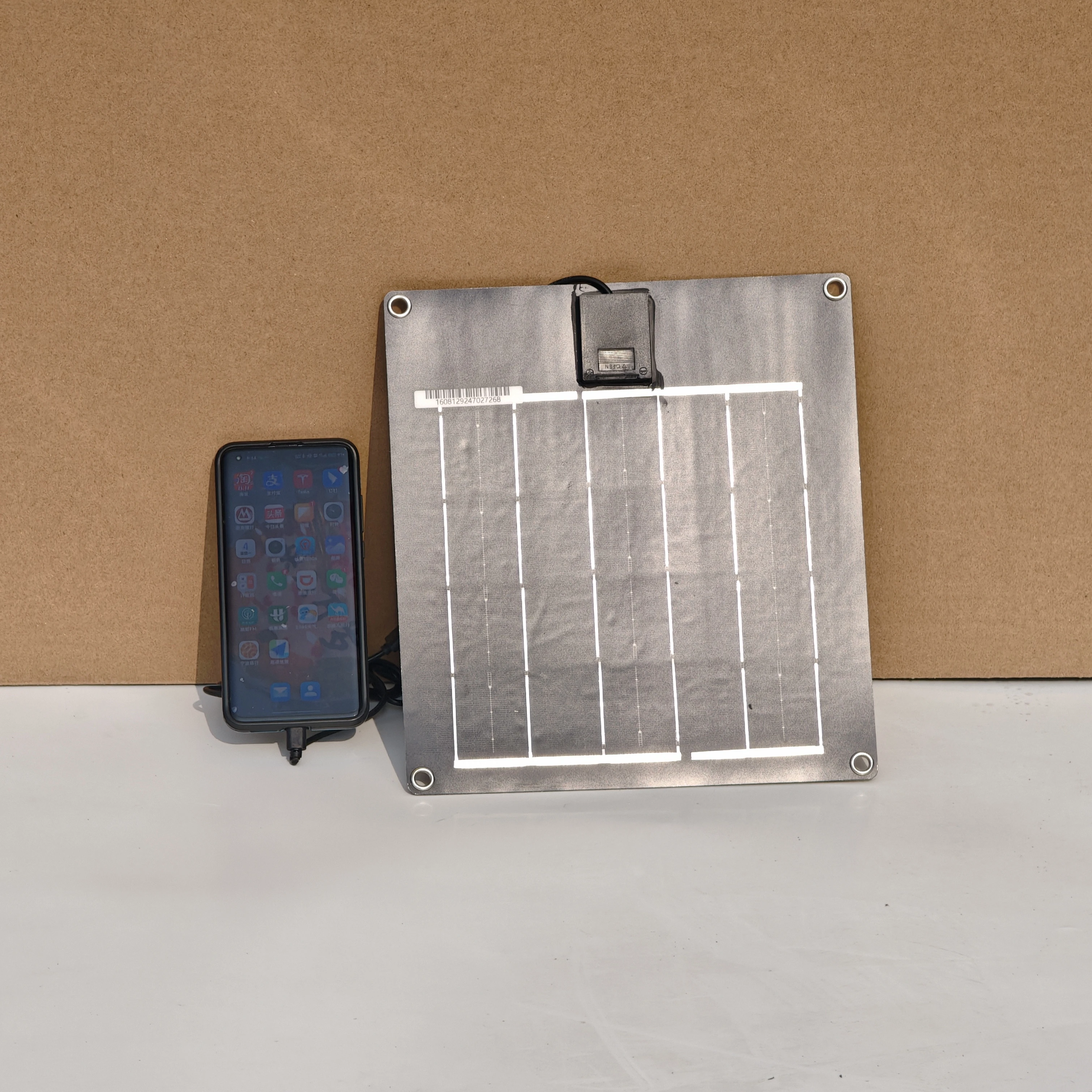 SOENERGY Lightweight 12W 24W Solar Panel USB Portable Mobile Phone Power Bank Battery Portable Charger