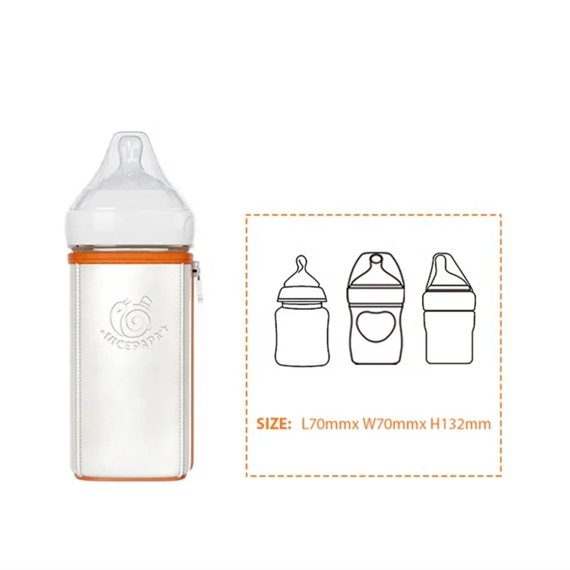 s m l size type c usb charger wireless 150ml 240ml 330ml square baby milk water bottle warmer cover