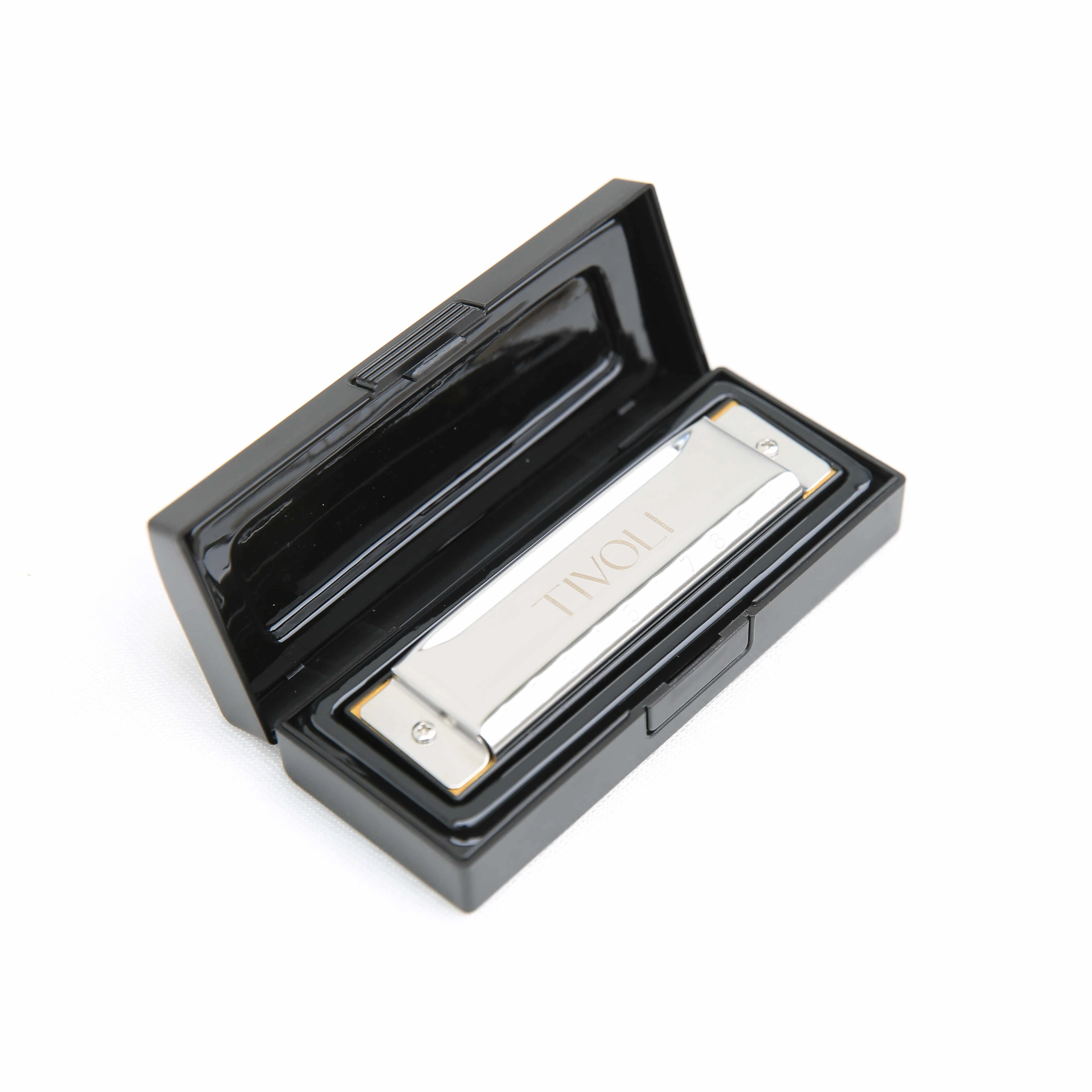 Factory direct sale high quality silver harmonica woodwind instrument harmonica