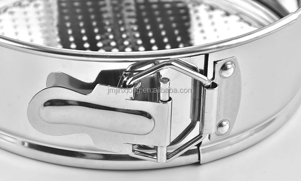 304 Stainless Steel Baking Kit 7/9/10 Inch Round Cake Mold Lock Movable Bottom Round Mousse Honeycomb Cake Mold