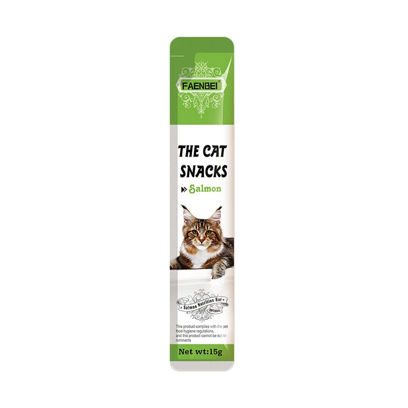 Cat Liquid Snack Wholesale Wet Cat Food Bar Striped Private Label Creamy Treats For Cats