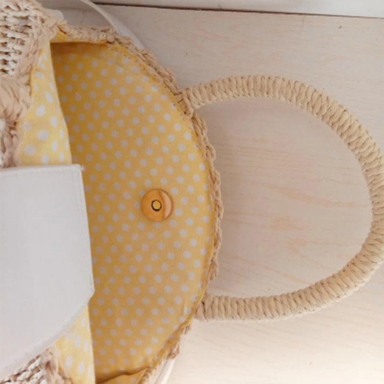 
Youngfuyou Amazon hot selling custom handbag clear beach bag rattan leather bags 