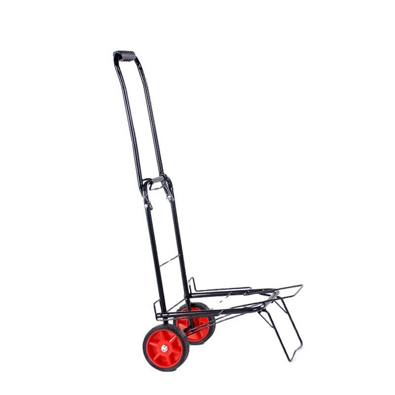 Folding metal hand truck High quality hand trolley foldable luggage cart