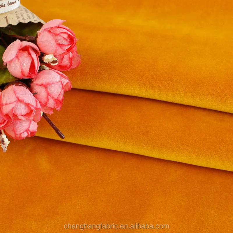 Chengbang Fabric Heavy Weight 480g Polyester Spandex Double Side Fur Velbour Curtain Fabric Sofa Cloth