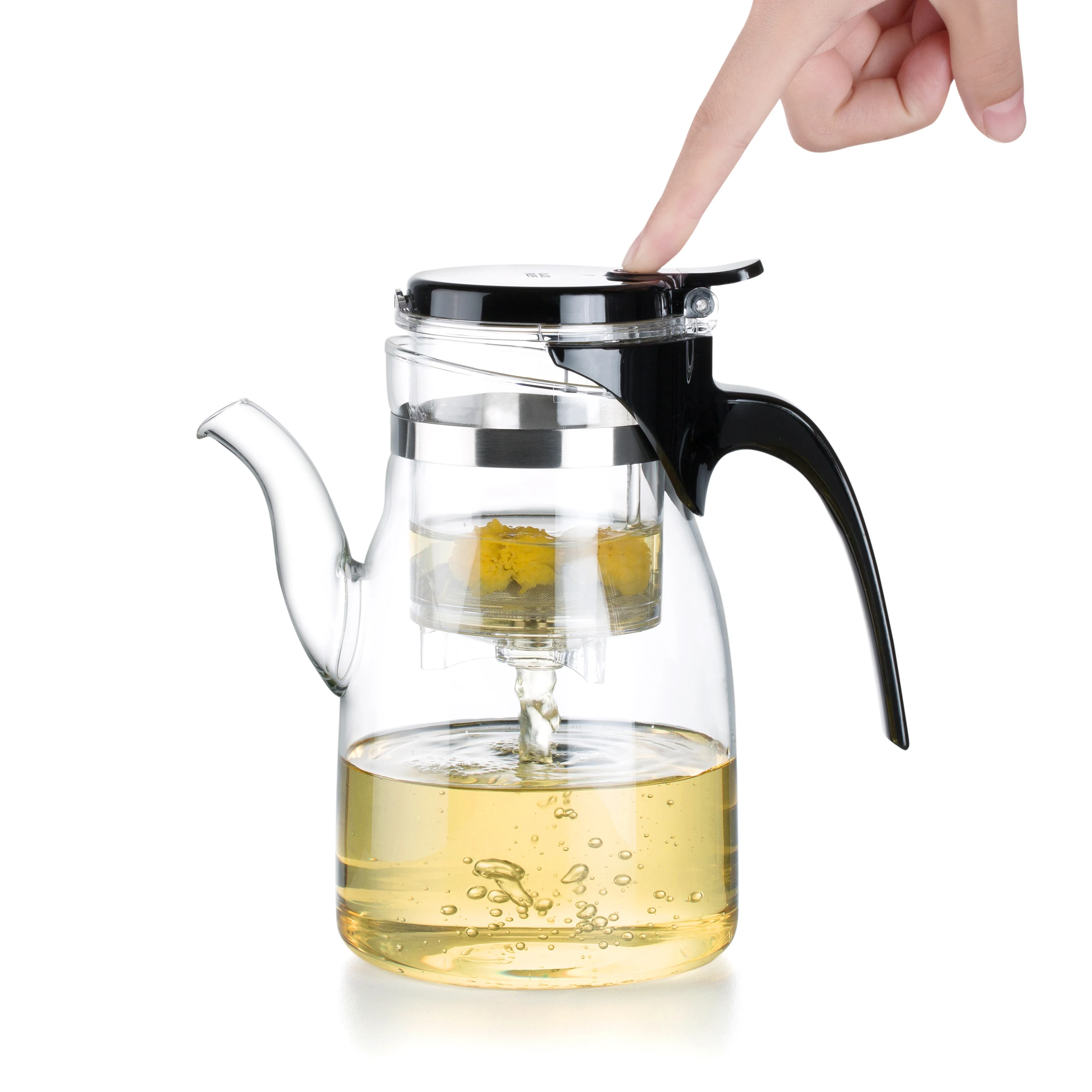 SAMADOYO 900ML High-end Borosilicate Glass Teapot with infuser