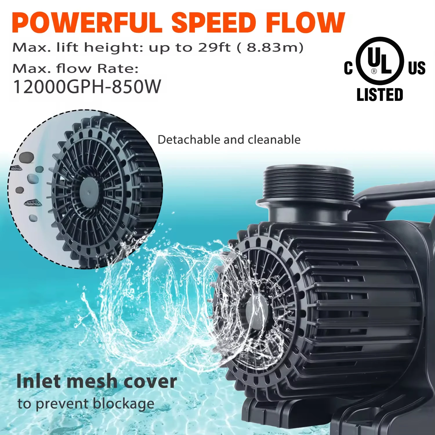 Freesea 150W-230W AC DC 24V 36V высокий поток Профессиональный фонтан погружной водяной насос рыбий пруд и бассейн 120V