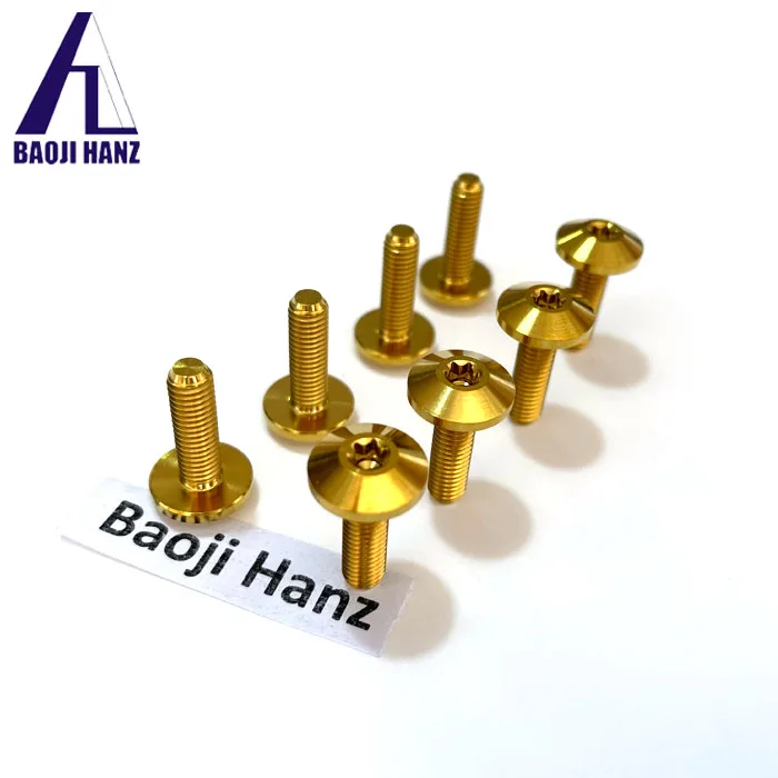 ISO14583 grade 5 anodized titanium motorcycle bolts