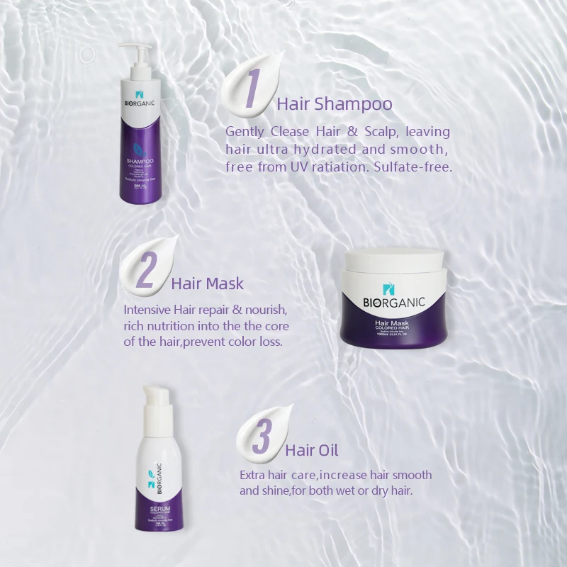 Color Enhance TREELISS Hair Oil Serum BIORGANIC Lavender Arginine Coconut Oil Enhance Hair Shine Ultra Smooth Sulfate Free