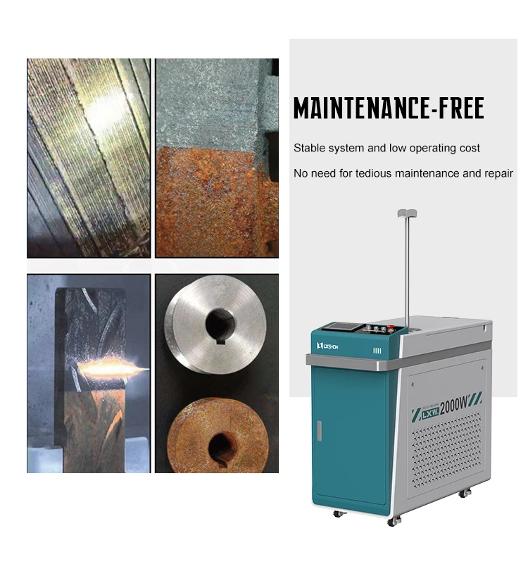 Discount 2000w 3000w laser metal surface cleaning machine laser rust removal machine