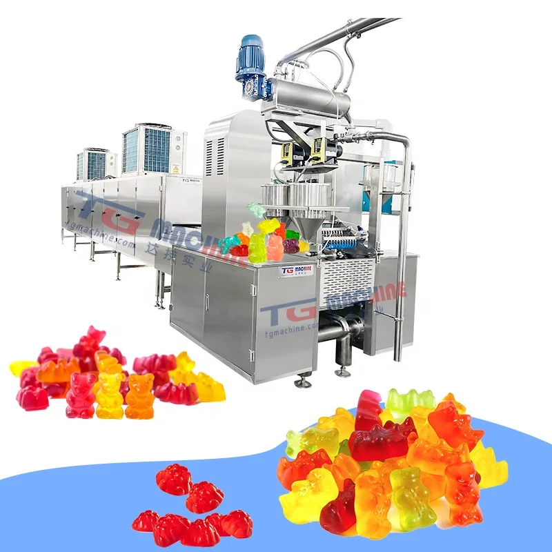 high capacity fully automated gummy jelly candy production machine bear jelly customizable shape jelly