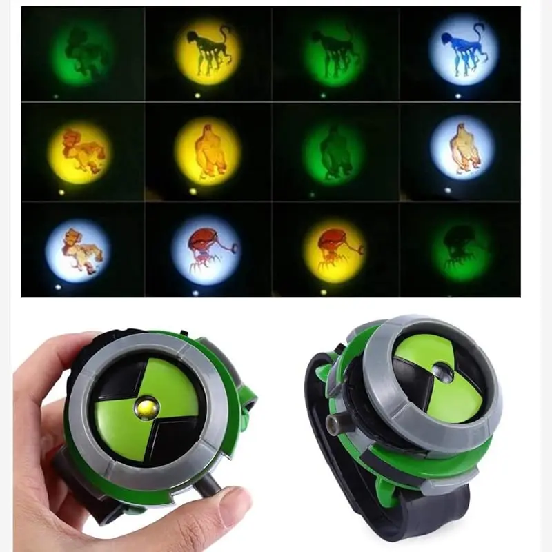 2024 Hot Selling High End Fancy Super Heros American Captains Action Figures Ben 10 Kids Projection Watch