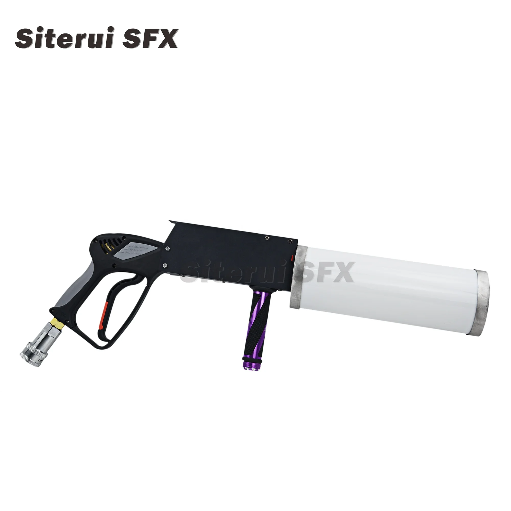 SITERUI SFX LED CO2  Pistol with 3 meter Hoses hand-held 20W stage effect DJ led Co2 Gun Cannon spray 6-7m