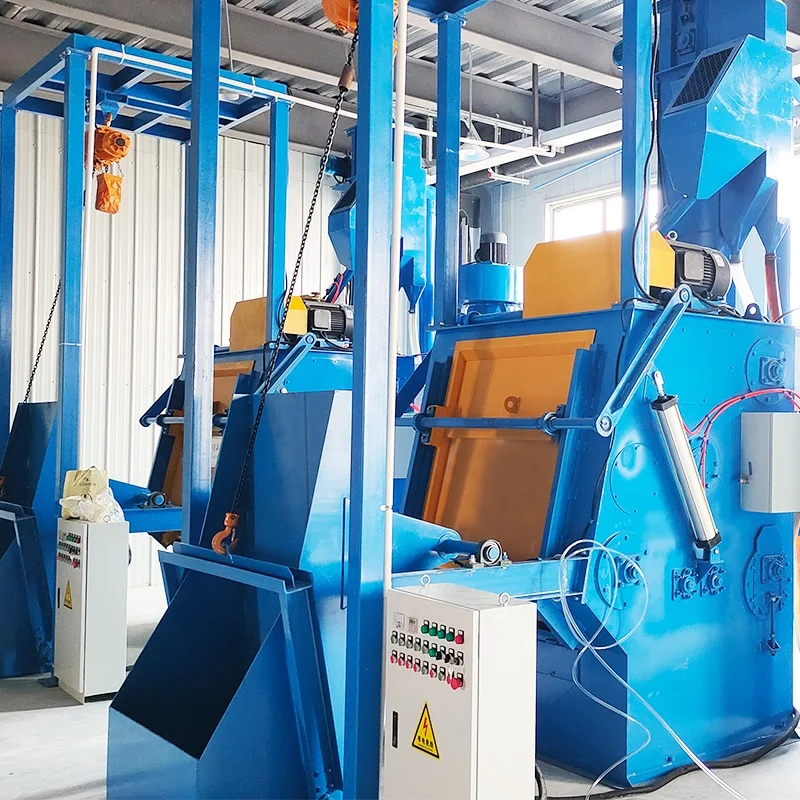 shot blasting cabinet Crawler shot blasting machine for rust removal and shot blasting strengthening