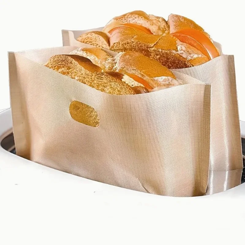 Teflonning ptfe coated reusable custom bread toast paper bread plastic packaging packing bags for homemade bread