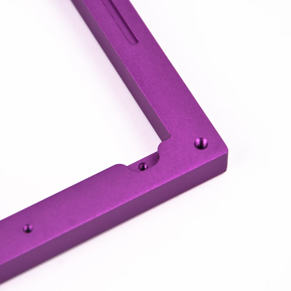 Oem Precision Cnc Turning Aluminum Flange Purple/Violet Anodized Aluminum Part