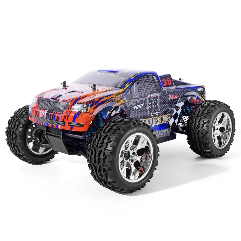 HSP RC Car 1/10 Scale 4wd Off Road Monster Truck 94111PRO Electric Power Brushless Motor Lipo Battery High Speed Hobby Vehicle