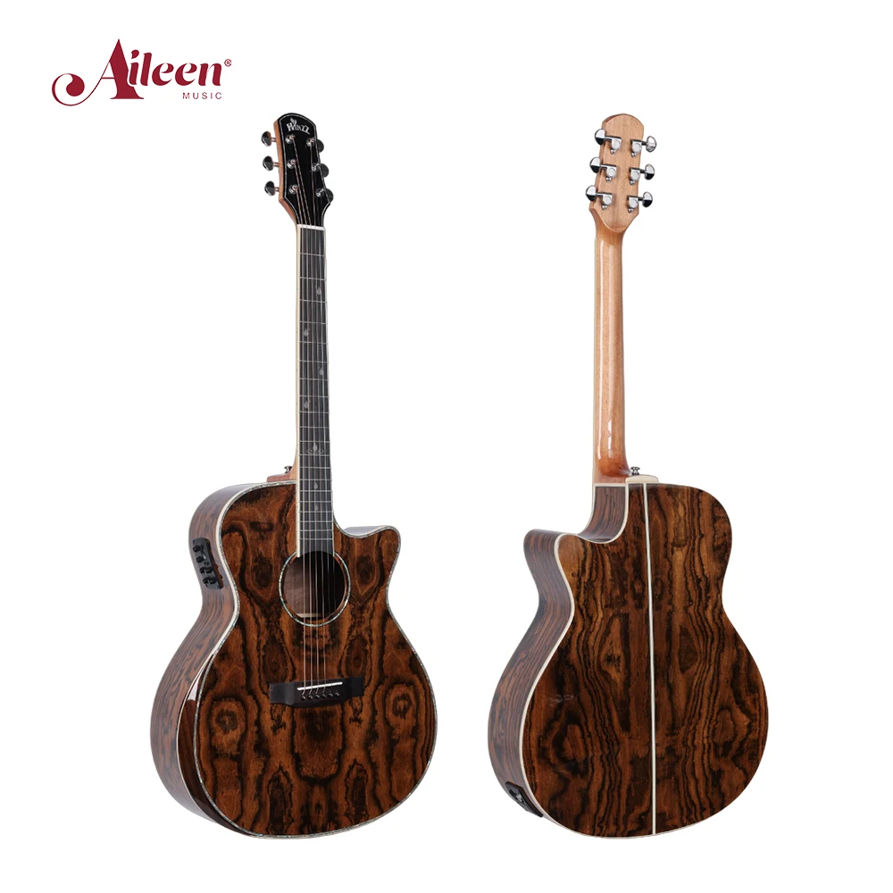 electric acoustic guitar 6 strings Bocote acoustic electric guitar 41 inch -Life series(WAG903CE)