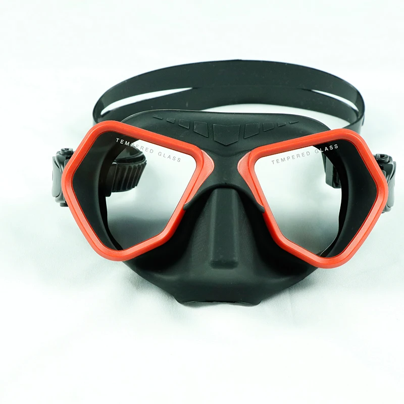 2024 Newest Snorkel Set Snorkeling Gear Adults Diving Goggles Mask Low Volume Wolf diving mask